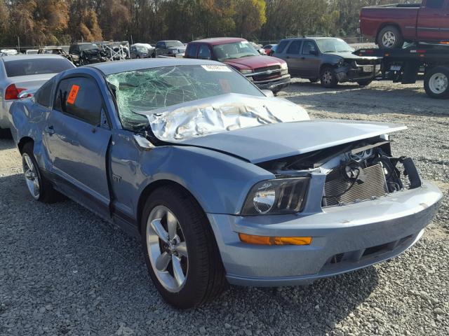 1ZVHT82H375242058 - 2007 FORD MUSTANG GT BLUE photo 1