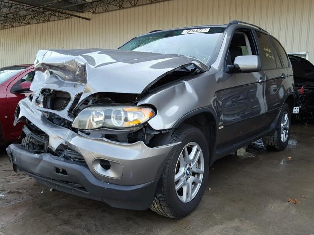 5UXFA13504LB09231 - 2004 BMW X5 3.0I BLACK photo 2
