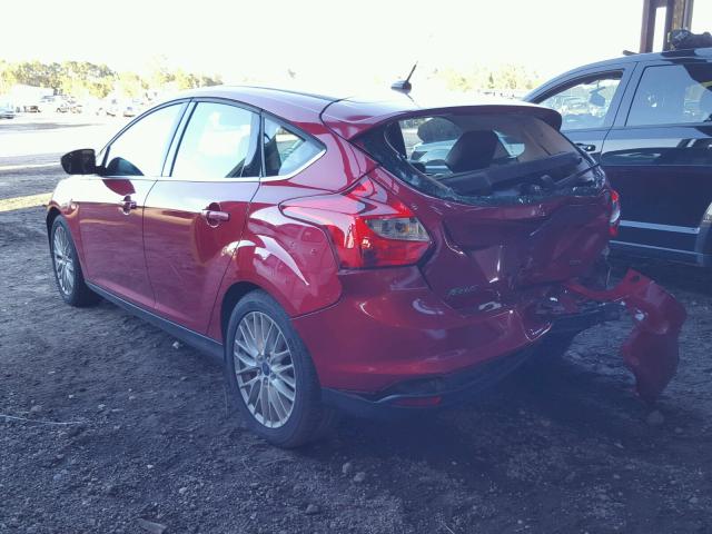 1FAHP3M21CL284548 - 2012 FORD FOCUS SEL RED photo 3