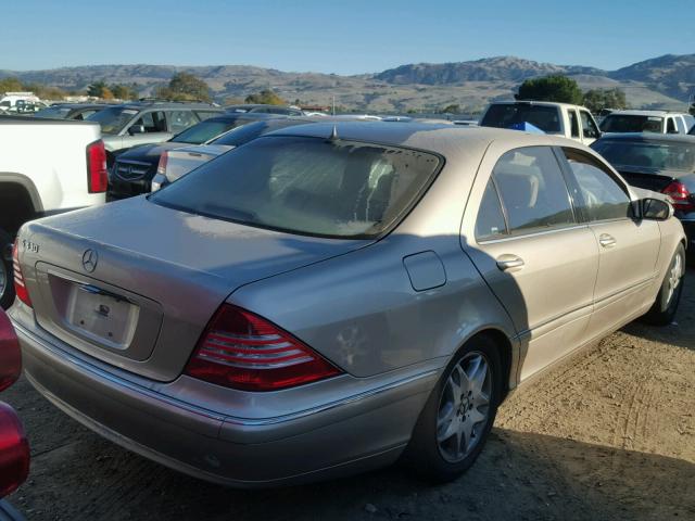 WDBNG70J93A368581 - 2003 MERCEDES-BENZ S 430 TAN photo 4