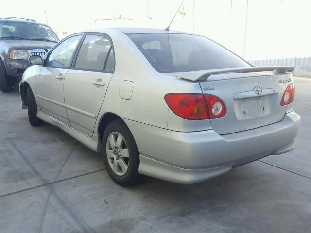 1NXBR32E64Z226644 - 2004 TOYOTA COROLLA CE SILVER photo 3