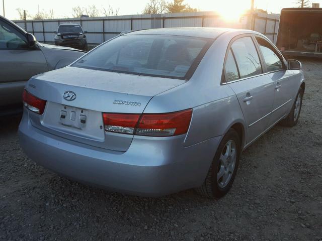 5NPEU46C76H165235 - 2006 HYUNDAI SONATA GLS SILVER photo 4