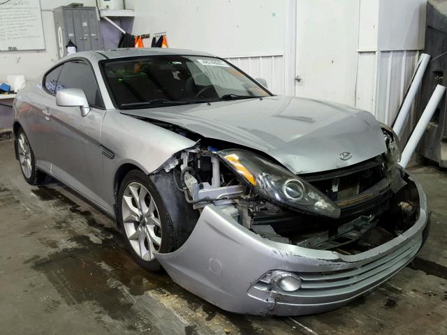 KMHHM66D08U289711 - 2008 HYUNDAI TIBURON GS SILVER photo 1