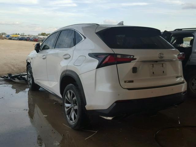 JTJYARBZ3F2015344 - 2015 LEXUS NX 200T WHITE photo 3