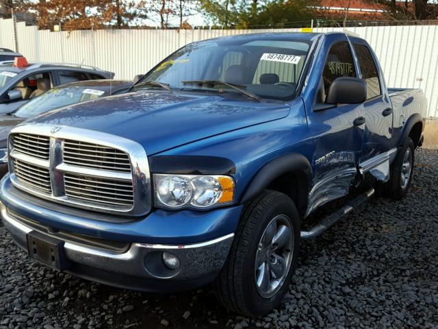 1D3HU18D94J217798 - 2004 DODGE RAM 1500 S BLUE photo 2