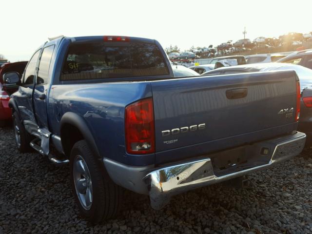 1D3HU18D94J217798 - 2004 DODGE RAM 1500 S BLUE photo 3