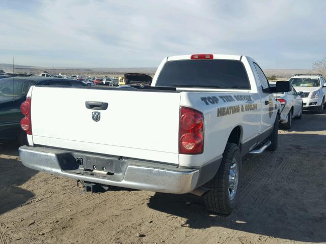 3D7KR26T59G520642 - 2009 DODGE RAM 2500 WHITE photo 4