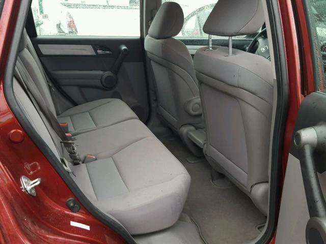 5J6RE4H34AL010295 - 2010 HONDA CR-V LX RED photo 6