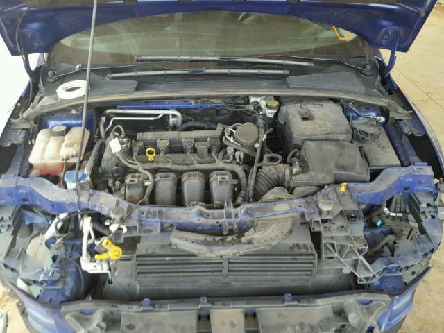 1FAHP3K20CL260177 - 2012 FORD FOCUS SE BLUE photo 7