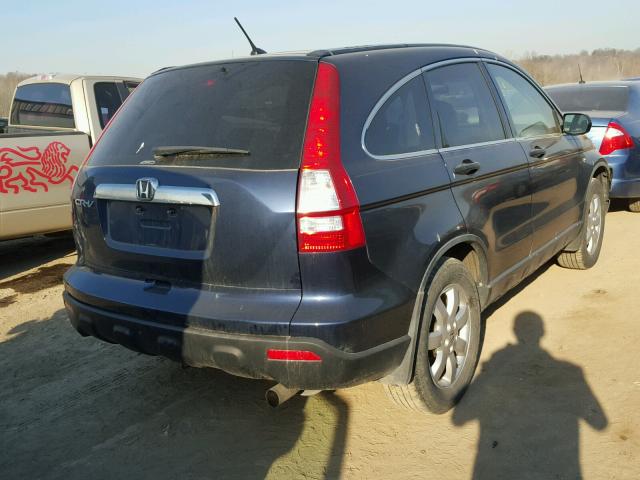 JHLRE48537C081491 - 2007 HONDA CR-V EX BLUE photo 4