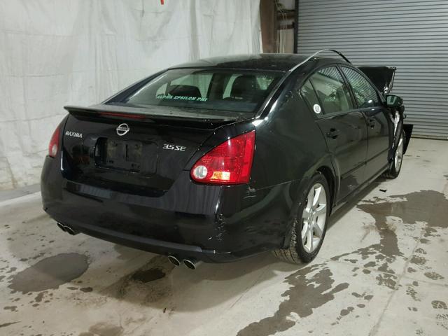 1N4BA41E58C833350 - 2008 NISSAN MAXIMA SE BLACK photo 4