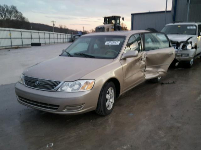 4T1BF28B11U122381 - 2001 TOYOTA AVALON XL TAN photo 2