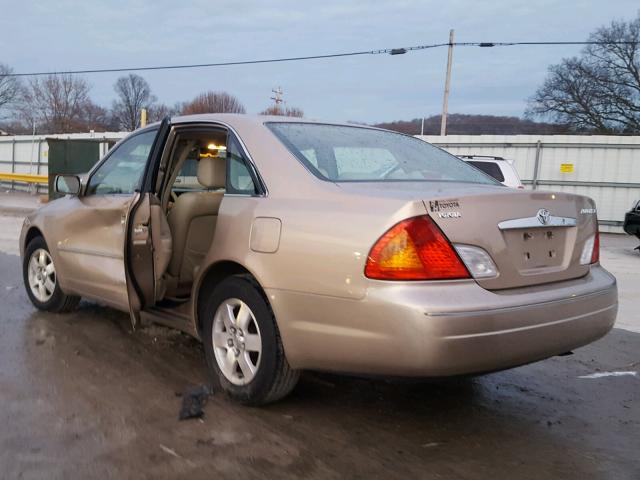 4T1BF28B11U122381 - 2001 TOYOTA AVALON XL TAN photo 3