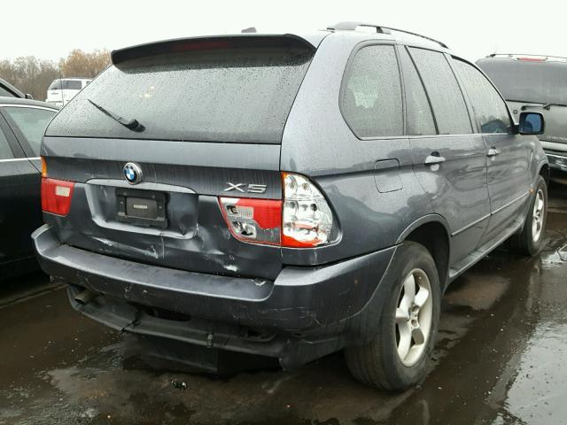 5UXFA53553LW26527 - 2003 BMW X5 3.0I GRAY photo 4