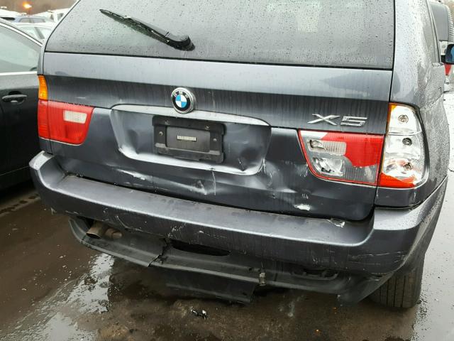 5UXFA53553LW26527 - 2003 BMW X5 3.0I GRAY photo 9