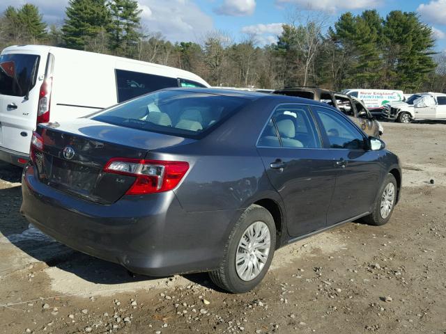 4T4BF1FKXDR287255 - 2013 TOYOTA CAMRY L BLACK photo 4