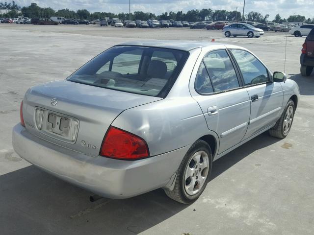 3N1CB51D94L487653 - 2004 NISSAN SENTRA 1.8 SILVER photo 4