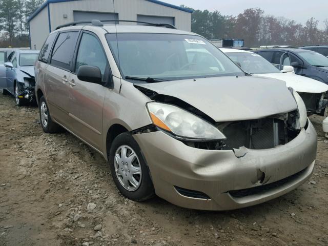 5TDZK23C17S028139 - 2007 TOYOTA SIENNA CE TAN photo 1