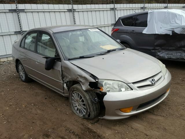 2HGES16585H627283 - 2005 HONDA CIVIC LX GOLD photo 1