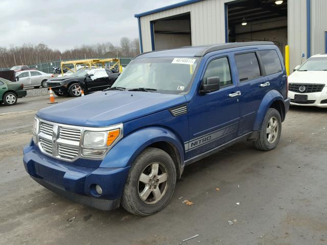 1D8GU28K49W514501 - 2009 DODGE NITRO SE BLUE photo 2