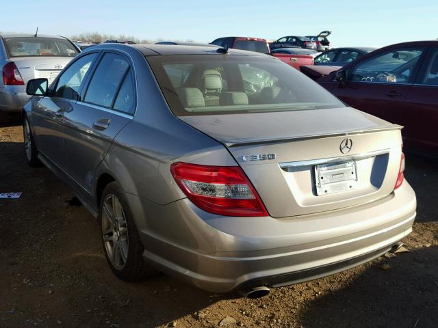 WDDGF56X18F160384 - 2008 MERCEDES-BENZ C 350 SILVER photo 3