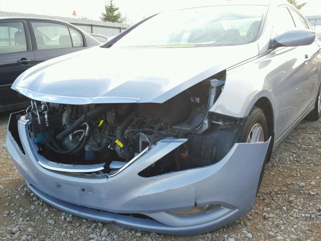 5NPEB4AC8DH671313 - 2013 HYUNDAI SONATA GLS BLUE photo 9