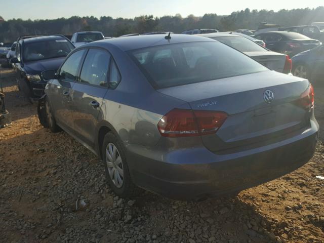 1VWAP7A33DC034422 - 2013 VOLKSWAGEN PASSAT S ვერცხლისფერი ფოტო 3