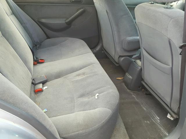 1HGES26731L054751 - 2001 HONDA CIVIC EX ვერცხლისფერი ფოტო 6