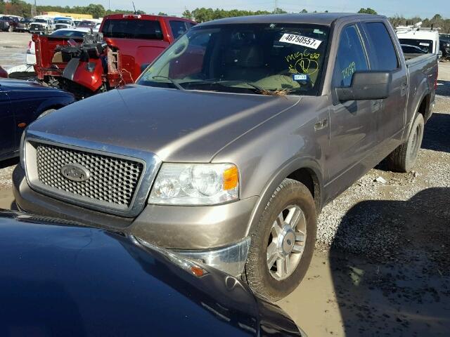 1FTPW12525KC00143 - 2005 FORD F150 SUPER BEIGE photo 2