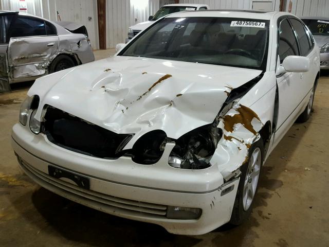 JT8BD69S730187969 - 2003 LEXUS GS 300 WHITE photo 2