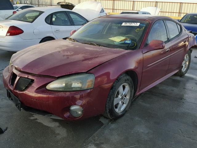 2G2WP522351262838 - 2005 PONTIAC GRAND PRIX MAROON photo 2