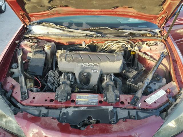 2G2WP522351262838 - 2005 PONTIAC GRAND PRIX MAROON photo 7