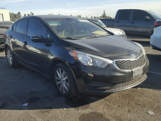 KNAFX4A64E5239350 - 2014 KIA FORTE LX BLACK photo 1