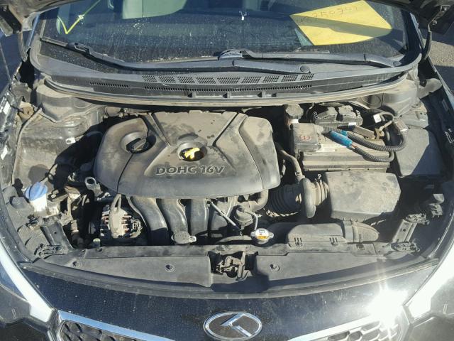 KNAFX4A64E5239350 - 2014 KIA FORTE LX BLACK photo 7