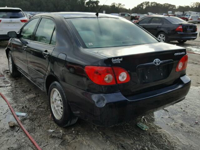 1NXBR32E38Z975990 - 2008 TOYOTA COROLLA CE BLACK photo 3