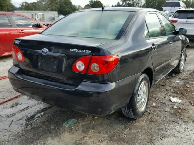 1NXBR32E38Z975990 - 2008 TOYOTA COROLLA CE BLACK photo 4