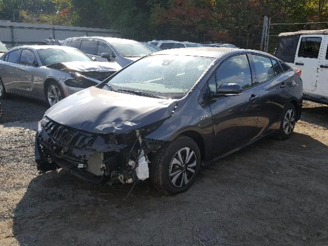 JTDKARFP6H3055657 - 2017 TOYOTA PRIUS PRIM ნაცრისფერი ფოტო 2
