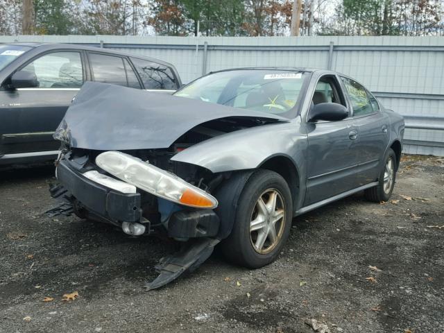 1G3NL52F94C151791 - 2004 OLDSMOBILE ALERO GL GRAY photo 2