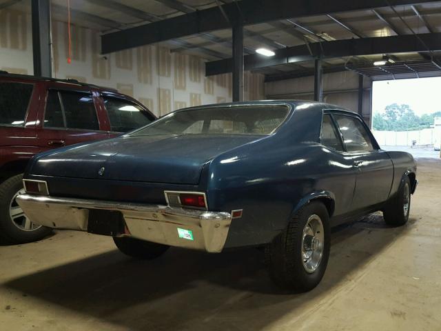 113278W366418 - 1968 CHEVROLET NOVA BLUE photo 4