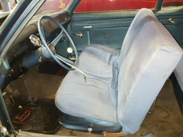 113278W366418 - 1968 CHEVROLET NOVA BLUE photo 5