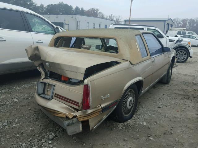 1G6CD118XH4274518 - 1987 CADILLAC DEVILLE GOLD photo 4