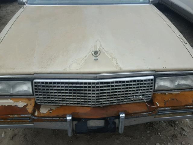 1G6CD118XH4274518 - 1987 CADILLAC DEVILLE GOLD photo 7