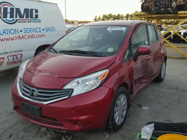 3N1CE2CP4EL401244 - 2014 NISSAN VERSA NOTE RED photo 2