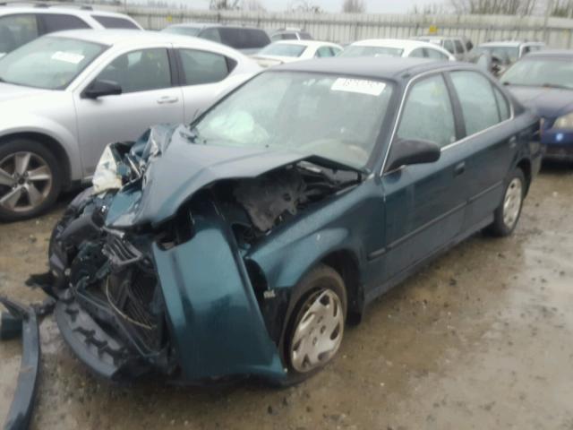 2HGEJ6686VH905642 - 1997 HONDA CIVIC EX GREEN photo 2