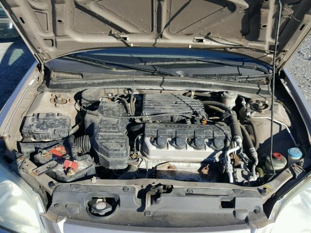 2HGES16592H508492 - 2002 HONDA CIVIC LX SILVER photo 7