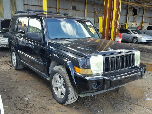 1J8HH48N66C355161 - 2006 JEEP COMMANDER BLACK photo 1