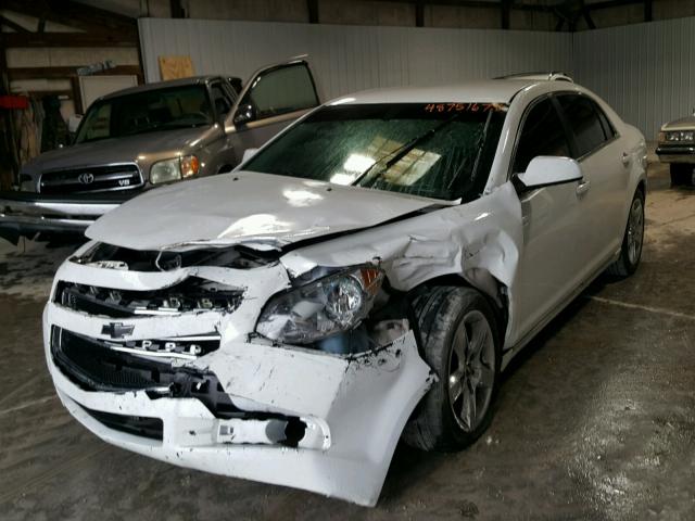 1G1ZC5EB4AF178555 - 2010 CHEVROLET MALIBU 1LT WHITE photo 2