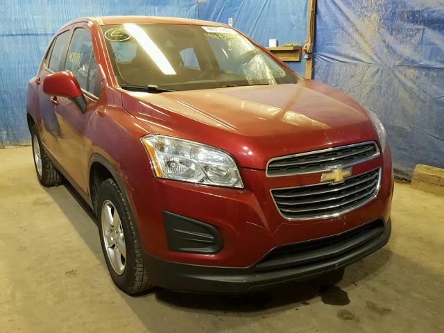 KL7CJPSB0FB100269 - 2015 CHEVROLET TRAX 1LS MAROON photo 1