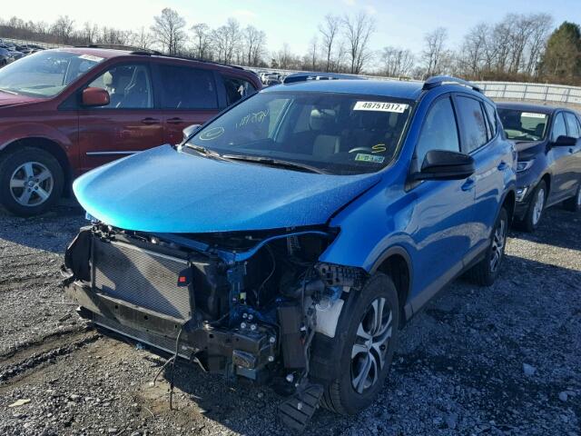 2T3BFREV0GW487383 - 2016 TOYOTA RAV4 LE BLUE photo 2