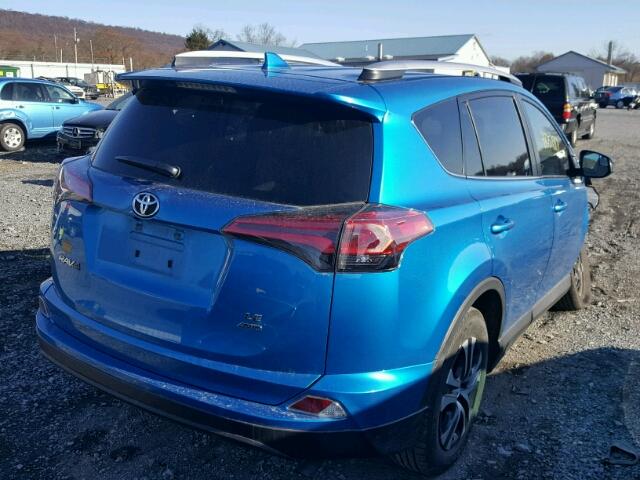 2T3BFREV0GW487383 - 2016 TOYOTA RAV4 LE BLUE photo 4